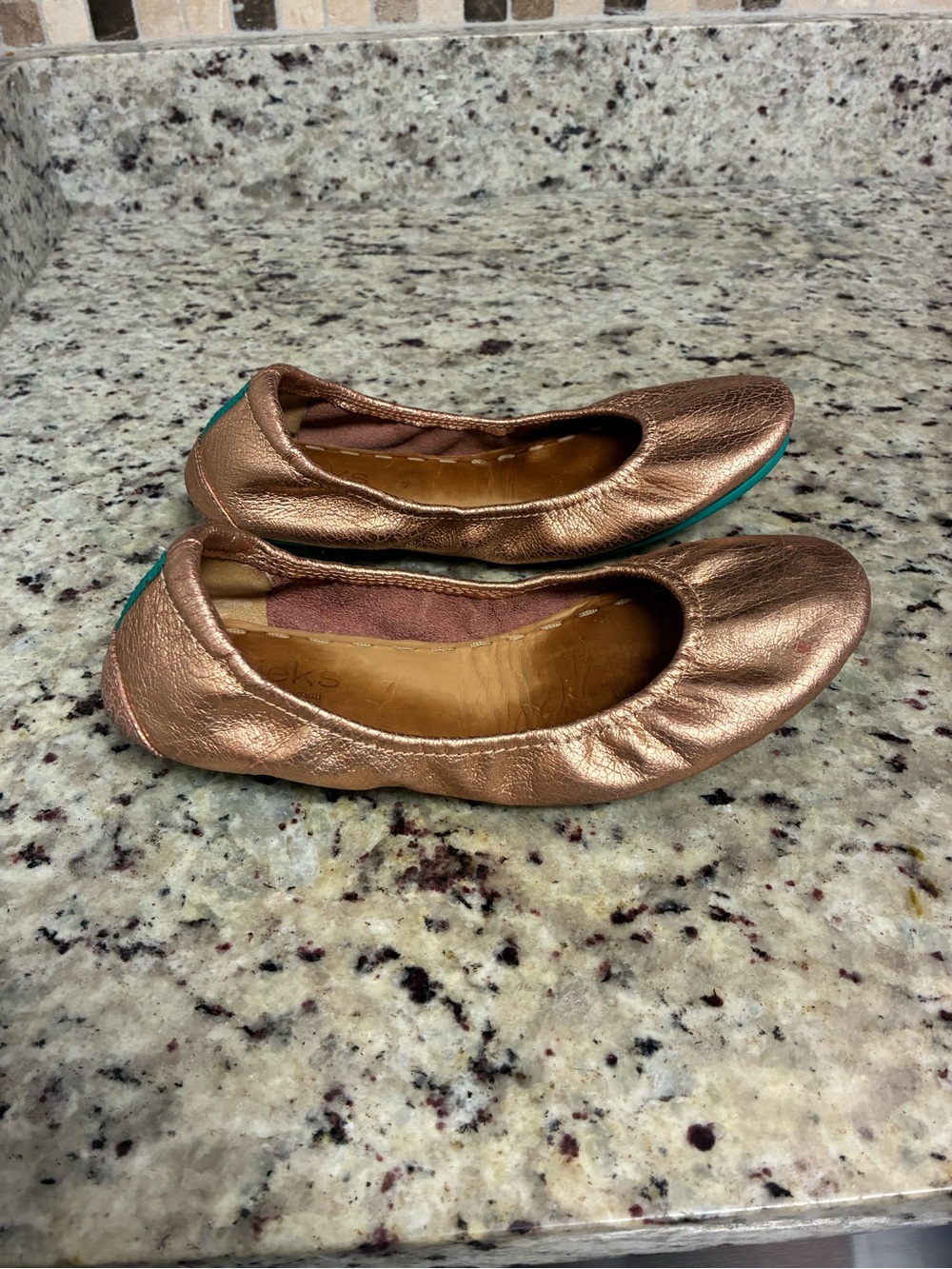 Tieks by Gavrieli ballet flats in the Rose Gold Glam